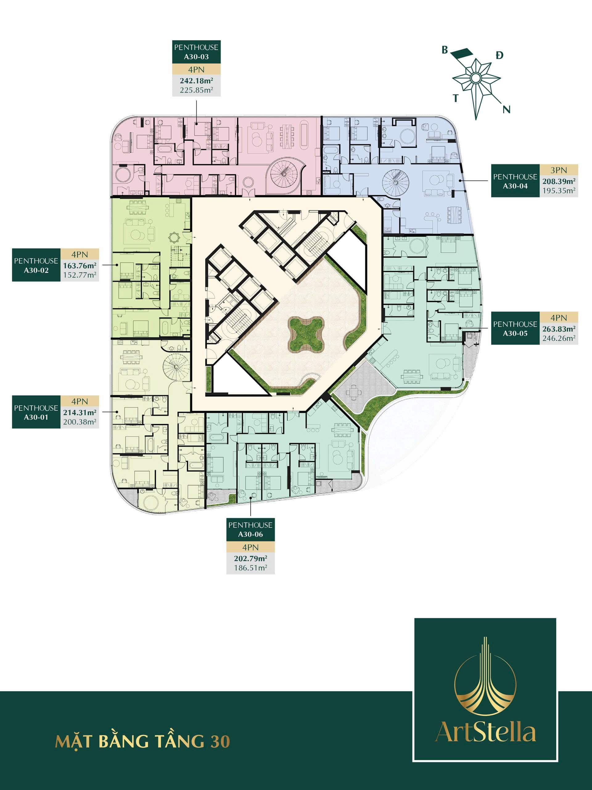 Mặt Bằng Tầng Dự án Art Stella